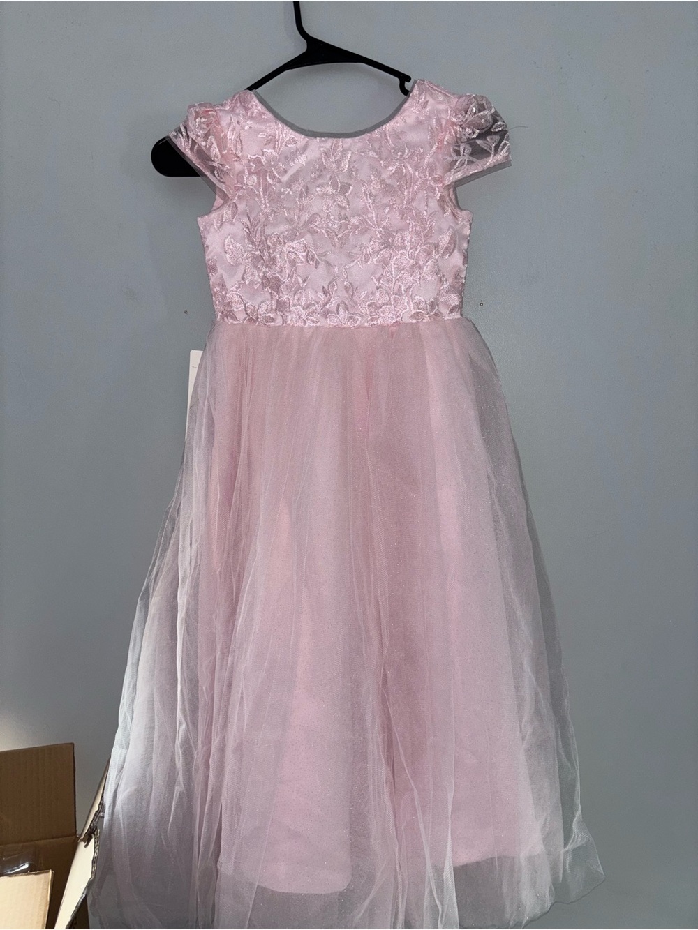 Pink Lace & Tulle Girls' Party Dress